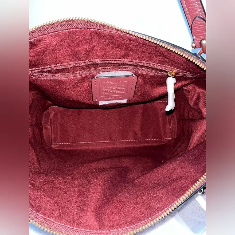 🔥🎁NEW! Coach Kacey Colorblock Satchel Handbag Red Msrp:$378.00
